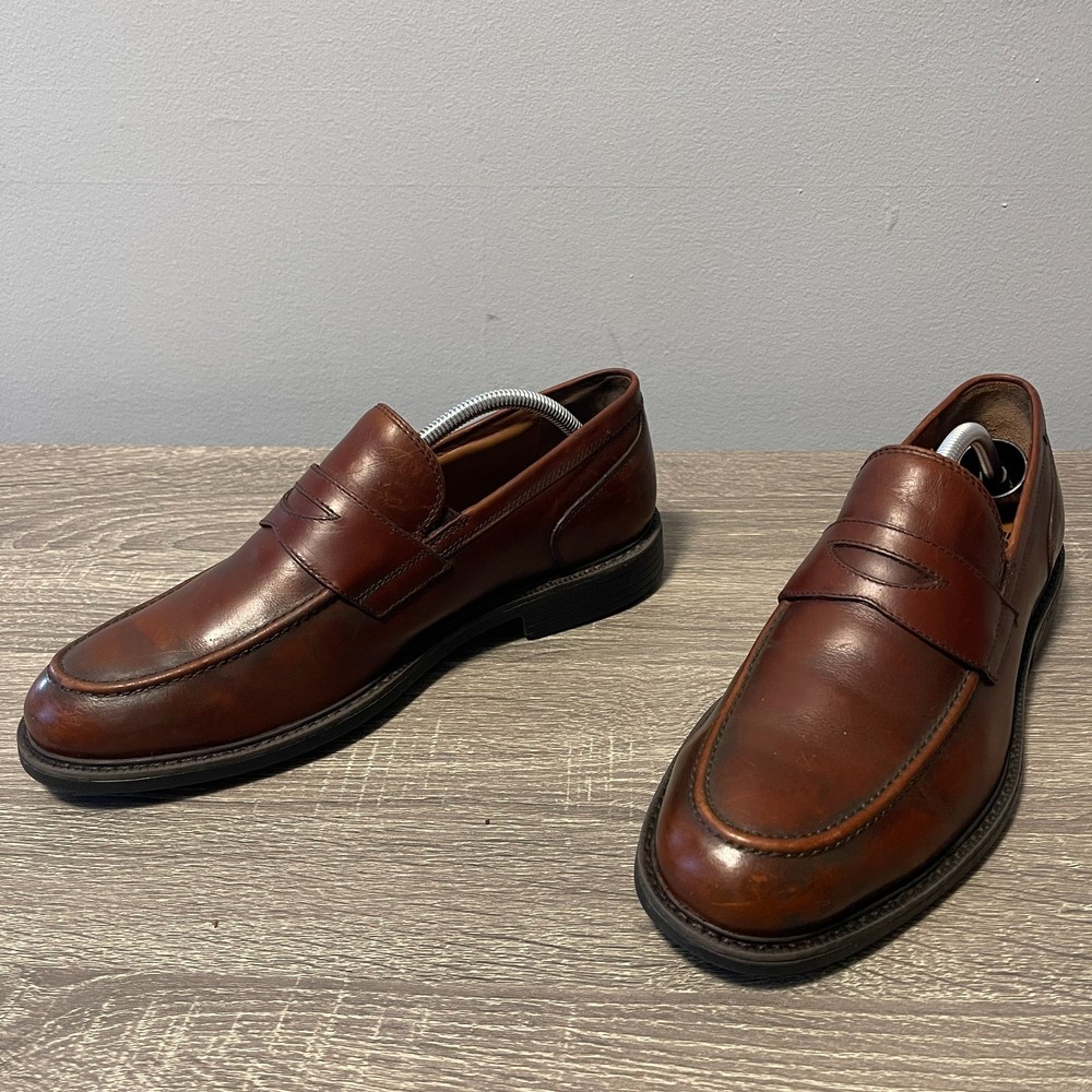 Johnston and Murphy XC4 Men's Penny Loafers 9.5M Shoes Brown Leather 20-7066