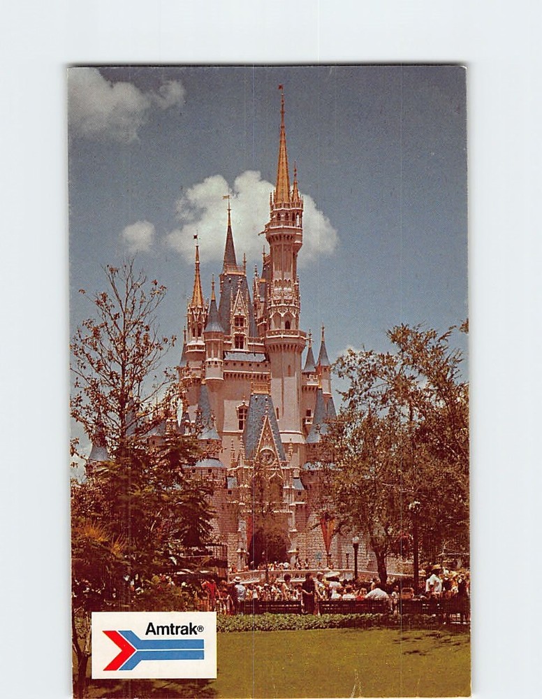 Postcard Cinderella's Castle Walt Disney World Orlando Florida USA