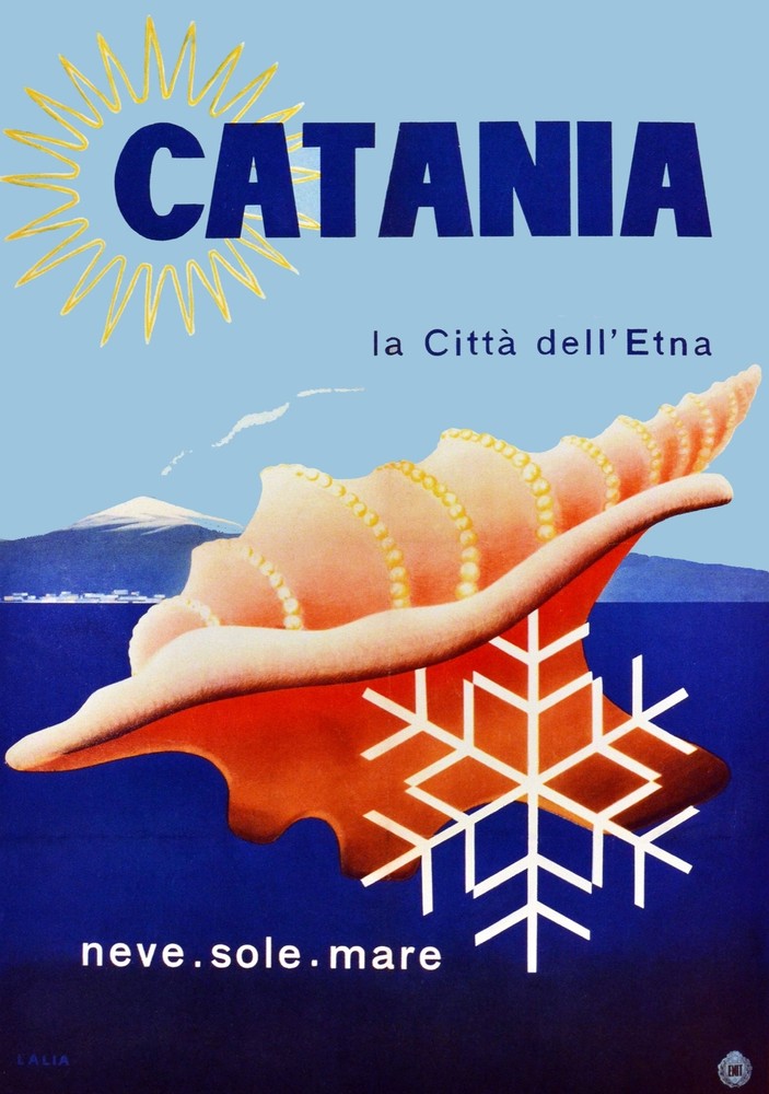 Poster print.Home Room Interior design.Travel Italy.Catania.6500