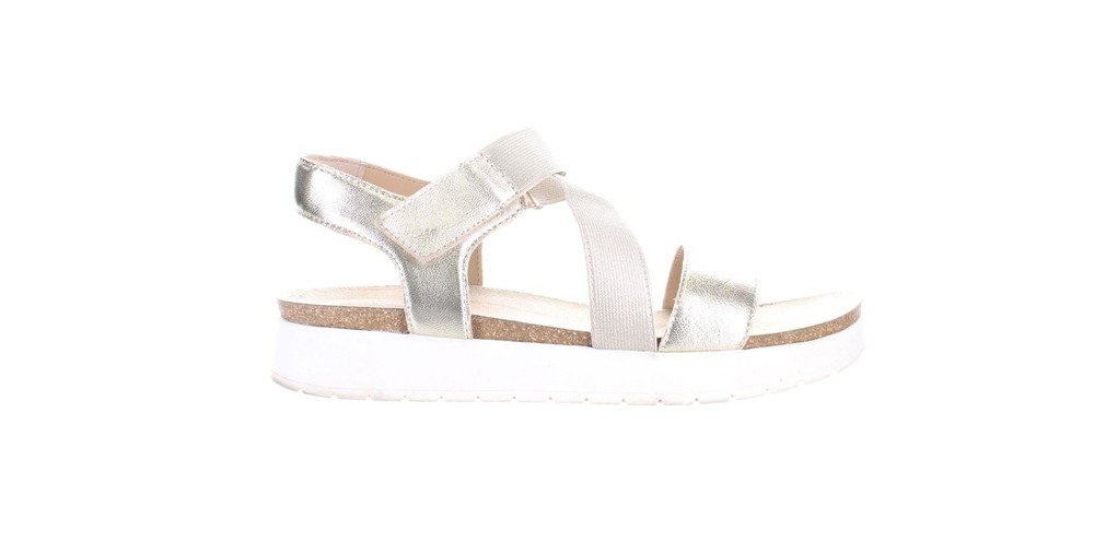 Hush Puppies Womens Parra Gold Ankle Strap Sandals Size 8 7802687