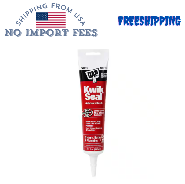 DAP Kwik Seal 5.5 oz. White Kitchen and Bath Adhesive Caulk