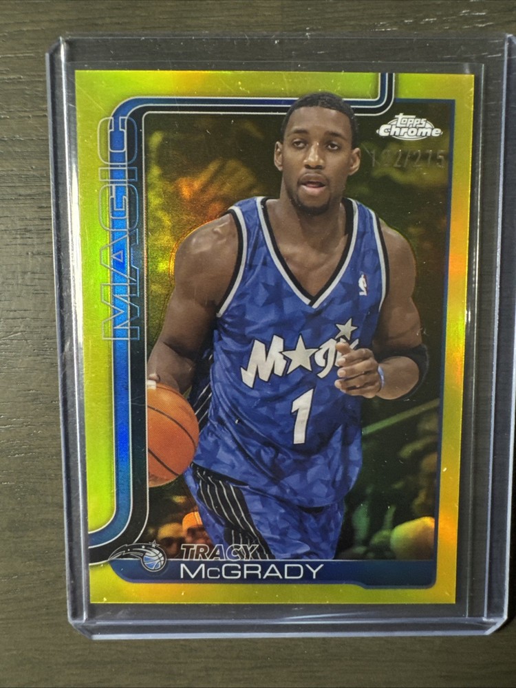 2025-26 Topps Chrome - Tracy McGrady #245 Yellow Refractor /275