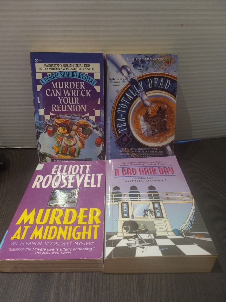 4  Mystery Assorted Titles Paperback Book Lot