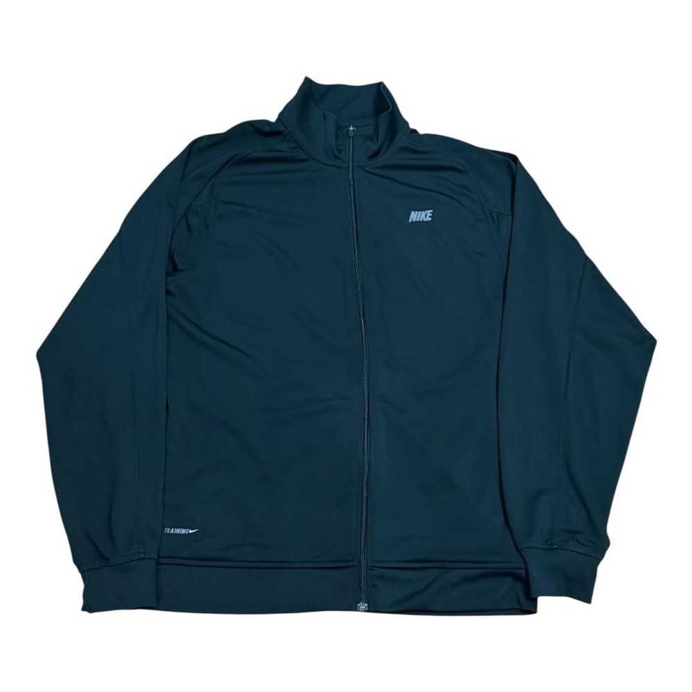 Nike Jacket Mens XL Black Training Full Zip Lightweight Track Athletic Polyester