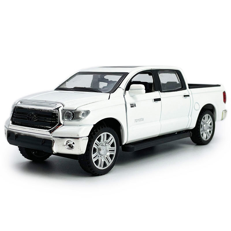 1:36 Tundra Pickup Truck Model Car Diecast Toy Cars Toys for Kids Gifts White