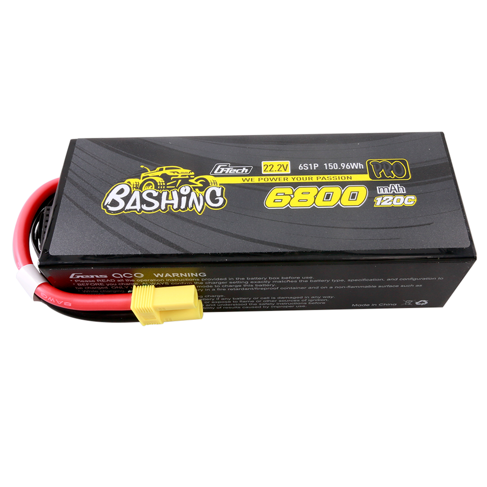 Gens Ace G-Tech 6800mAh 22.2V 120C 6S Lipo Battery EC5 For Arrma 1/8 1/10 RC Car-image