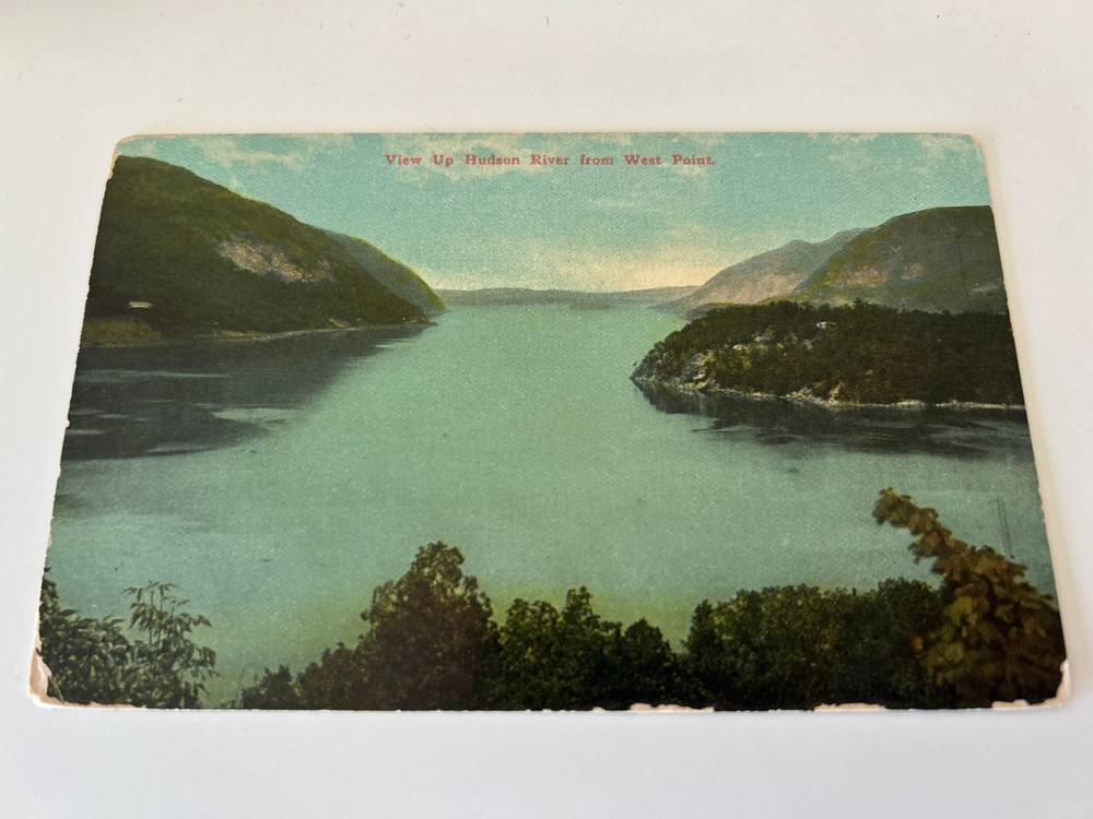 View up Hudson River from West Point New York Postcard