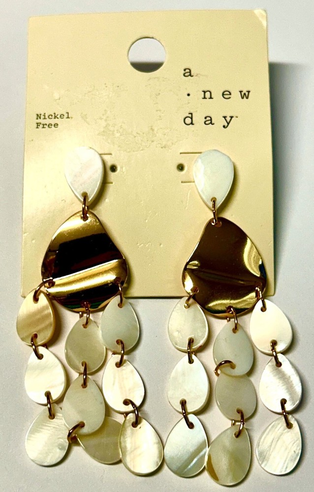 A New Day Gold Dangle Nickel Free Womens Earrings