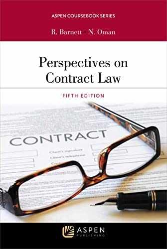 Perspectives on Contract Law - Paperback, by Barnett Randy E.; - Very Good