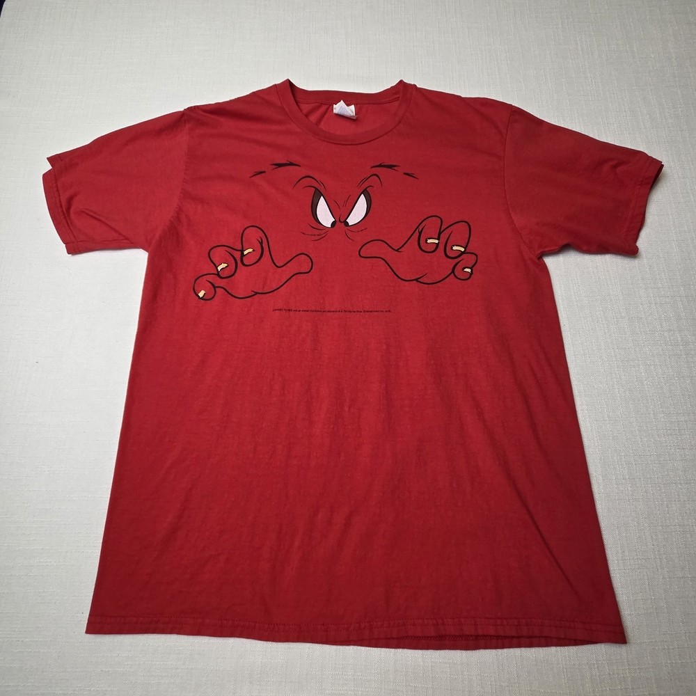 Gossamer Face Looney Tunes Red T Shirt Mens L Port & Co