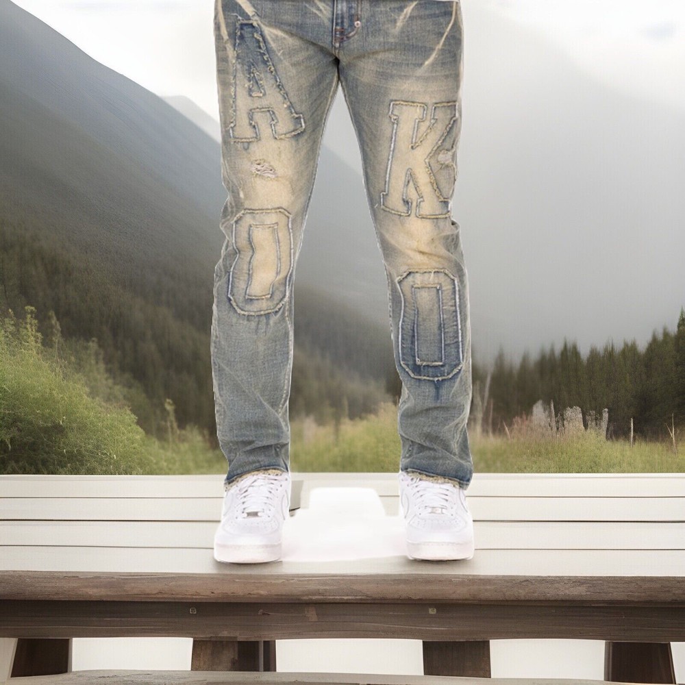 FOX COMPETITOR JEAN Akoo Nicola Slim Fit Stretch Denim for Men