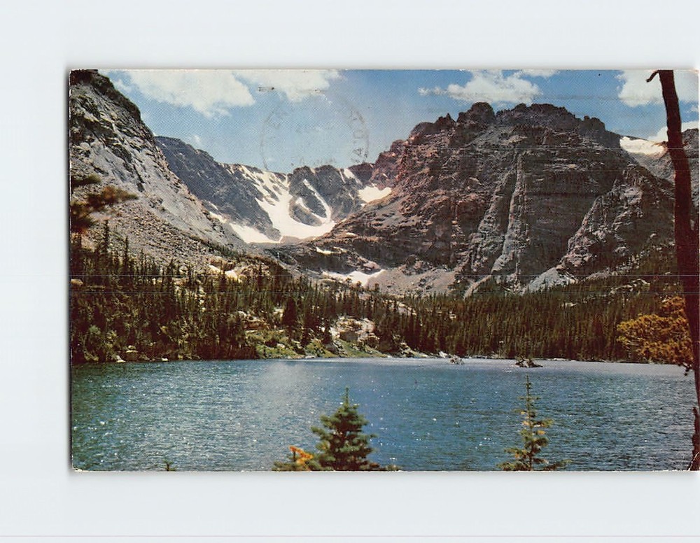 Postcard Loch Vale Rocky Mountain National Park Colorado USA