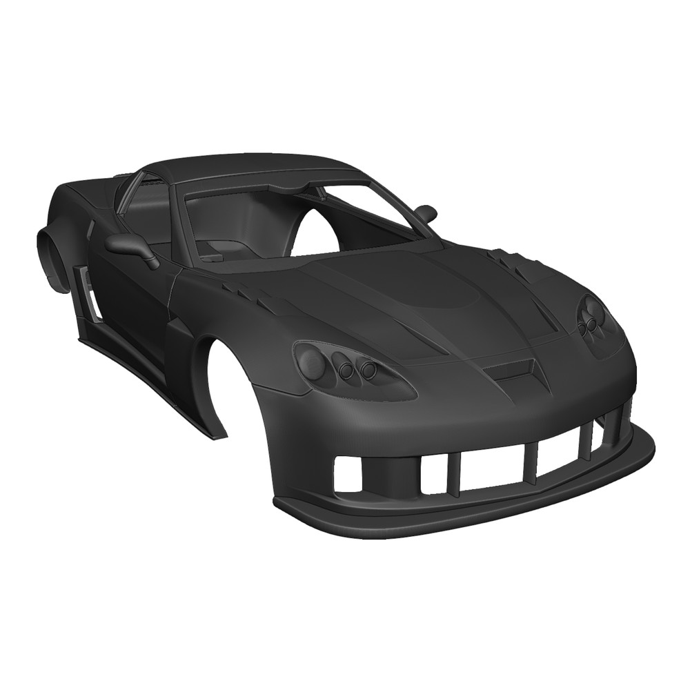 1/25 Scale Resin 2011 Corvette Z06 Body 3D Printed