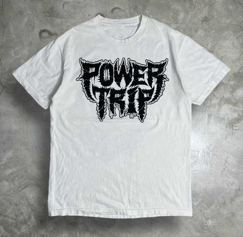 Power Trip Band Full Size White T-Shirt Cotton Gift For Fan BL441