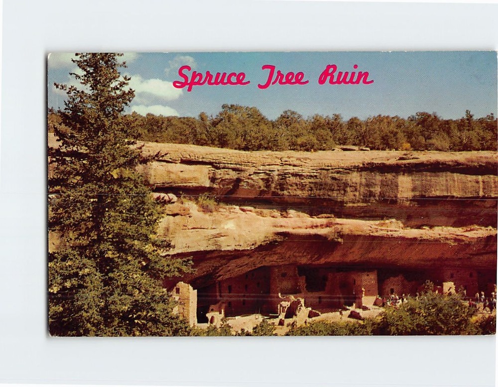 Postcard Spruce Tree Ruin Mesa Verde National Park Colorado USA North America