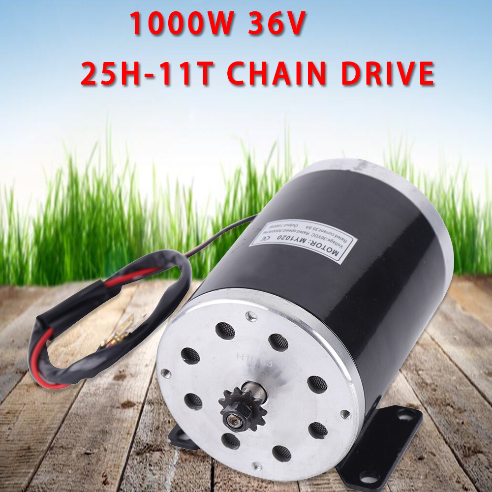 1000W 36V Electric Brushed Motor Fit For Go Cart E-Bike Scooter 3000 RPM