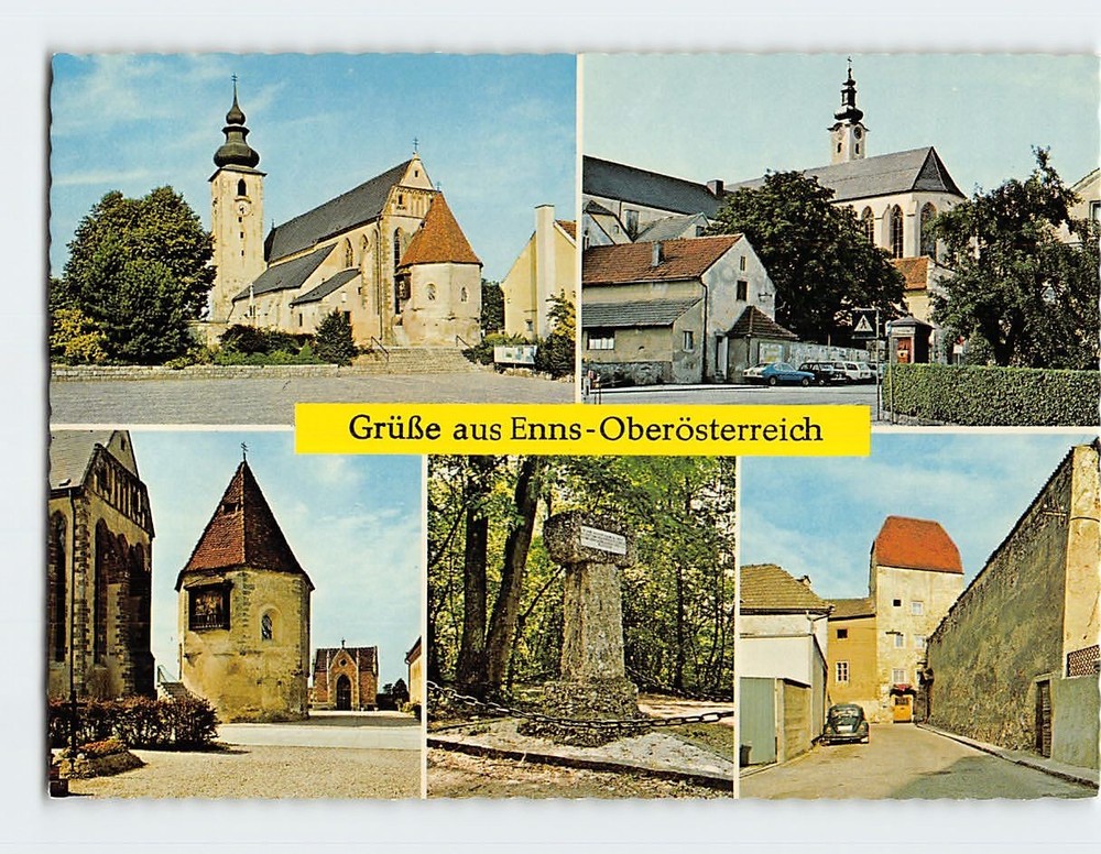 Postcard Views and Scenes in Enns Upper Austria (Oberösterreich) Austria
