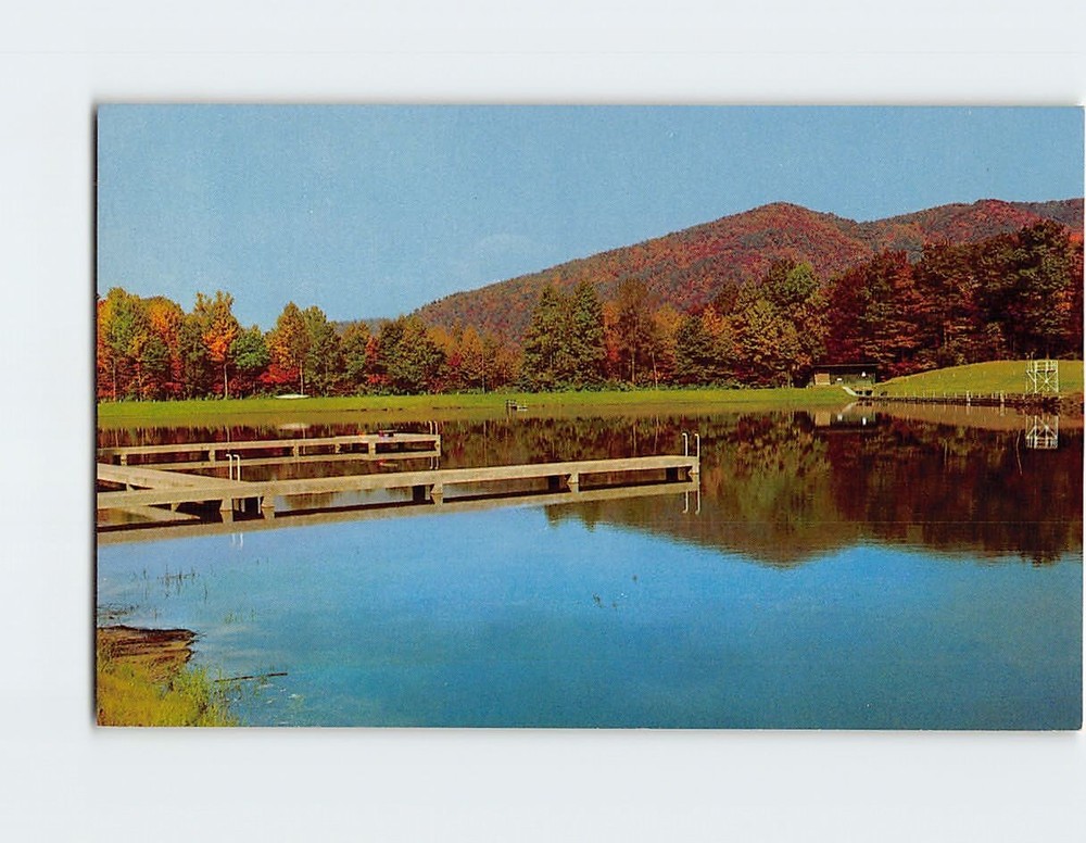 Postcard Lake Ridgecrest Ridgecrest Baptist Assembly North Carolina USA