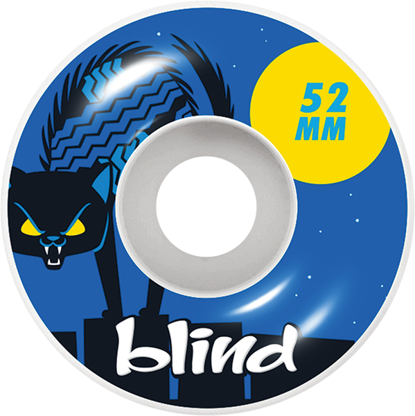 BLIND NINE LIVES 52mm WHT/BLUE WHEELS SET