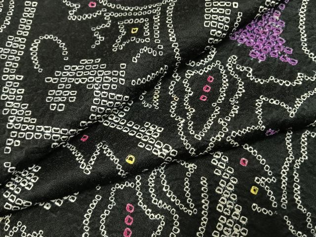 Heiwaya Kimono Fine Pattern Arabesque Flower Silk Traditional Dress
