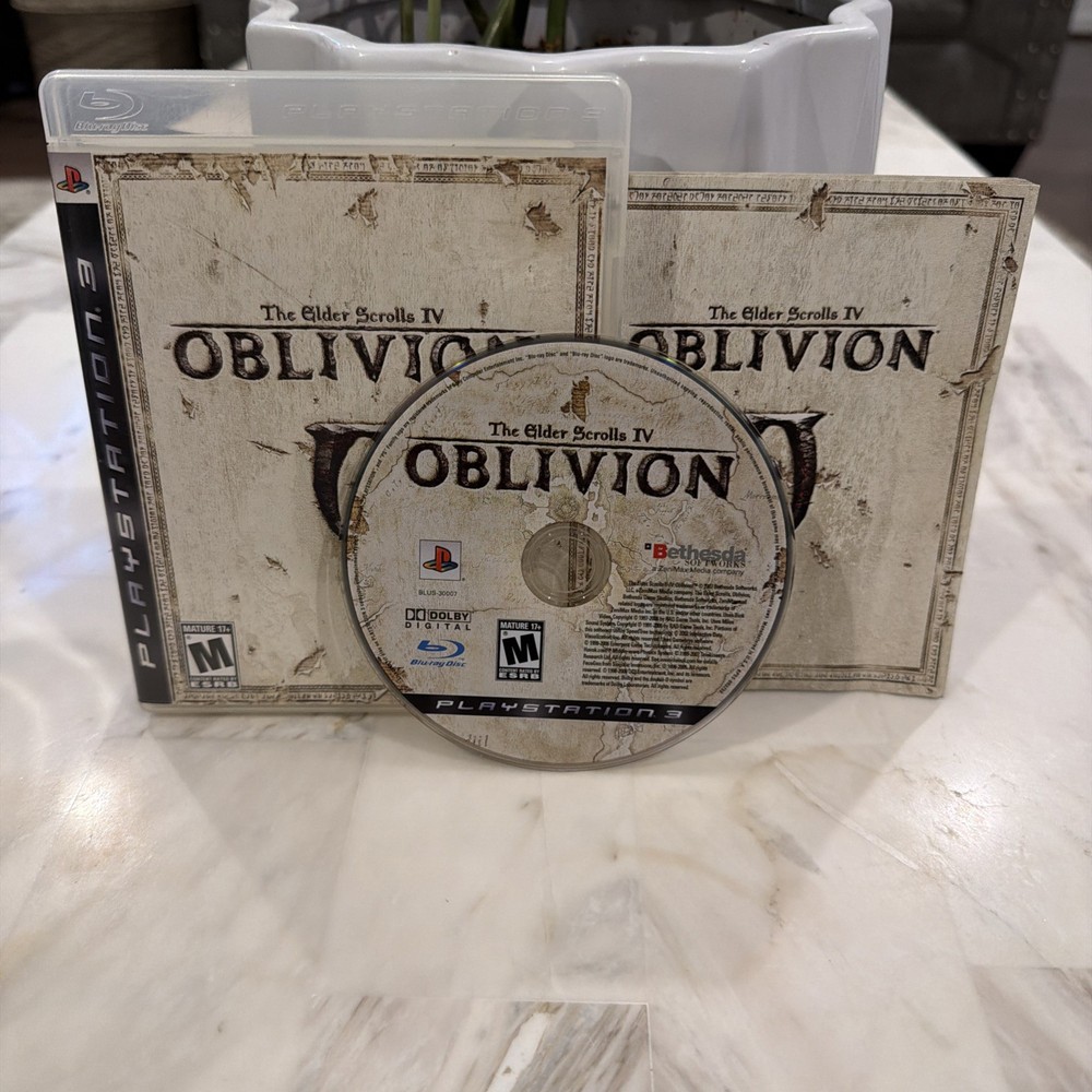 The Elder Scrolls IV (4): Oblivion (PlayStation 3 PS3) CIB manual Complete