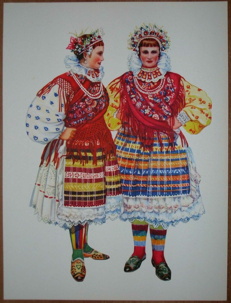 Authentic Croatia Folk Costume from Slavonia Valpovo Brodjanci III/14 Traditional Attire
