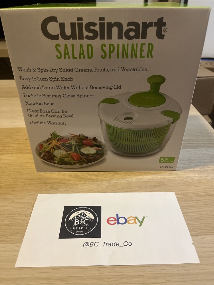 Christmas Gift, Cuisinart Large Salad Spinner with 5-qt Capacity [NEW IN BOX]