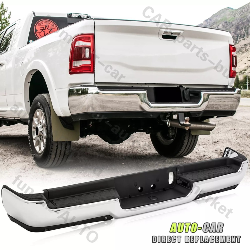 For 2019-2023 Ram 1500 Rear Bumper Assembly w/o Dual Exhaust w/ Park Hole CA