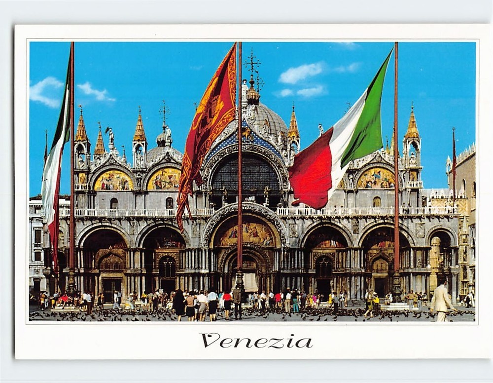 Postcard Basilica San Marco Venice Italy
