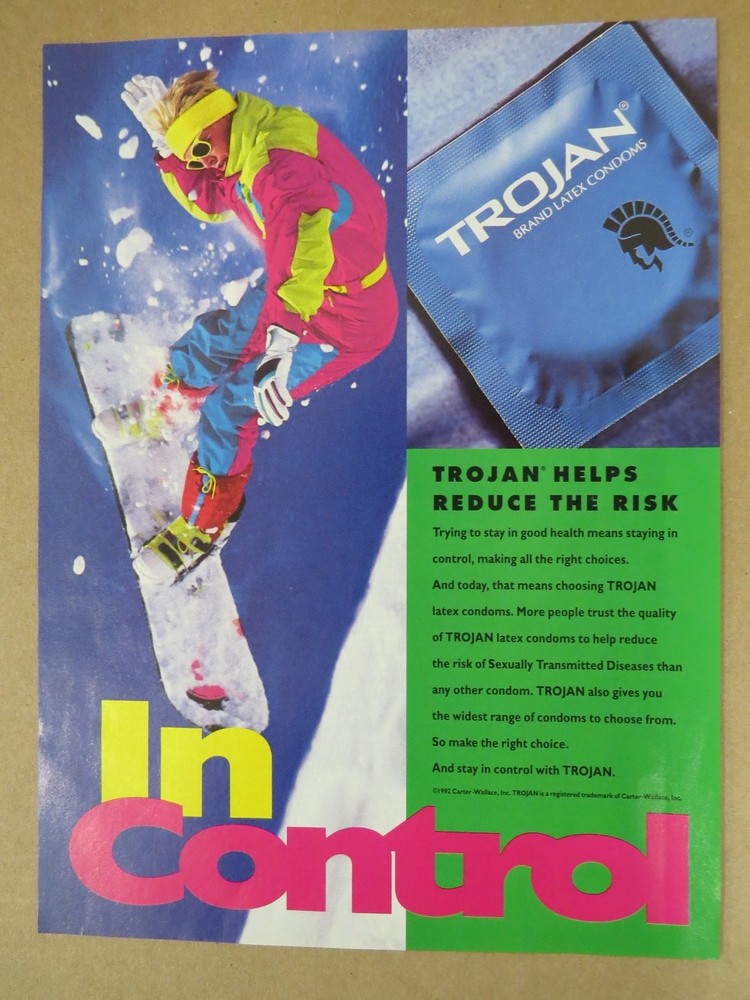 Trojan Condom Magazine Ad 1992 