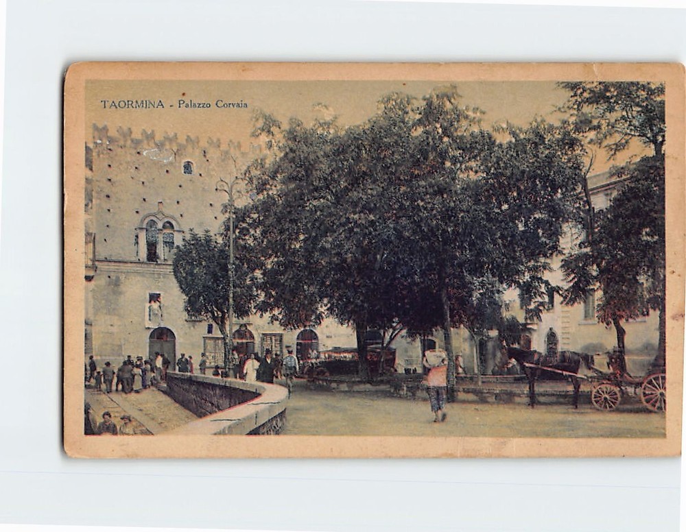 Postcard Palazzo Corvaja Taormina Sicily Italy