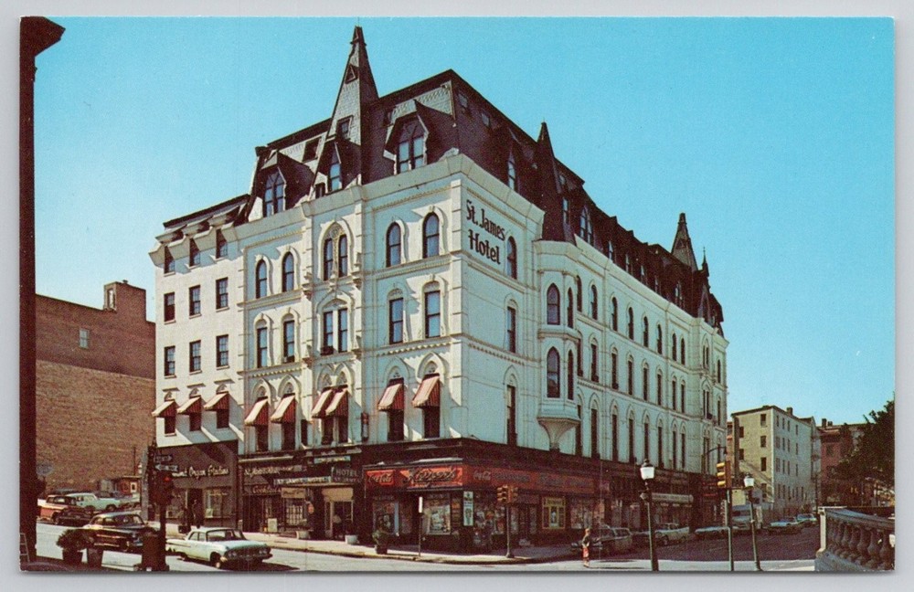 St. James Hotel Baltimore MD Vintage Postcard Charles & Centre Sts. Dexter