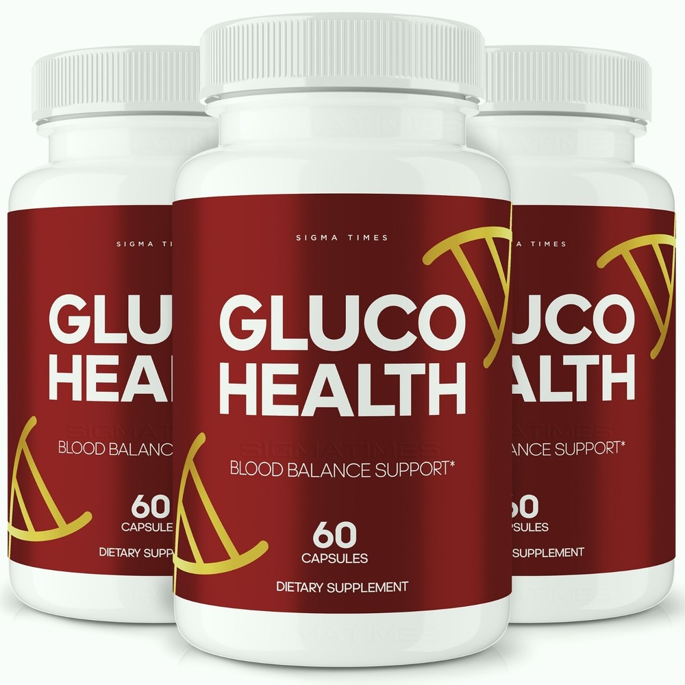 Gluco Health Capsules – GlucoHealth Balance & Blood Support Supplement - 3 Pack