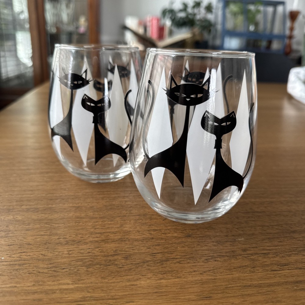 Retro Set Of Two Mid-Century Modern 
