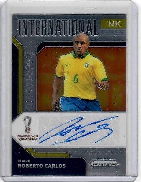 2022 Panini Prizm World Cup Qatar International Ink Roberto Carlos #I-RC Auto