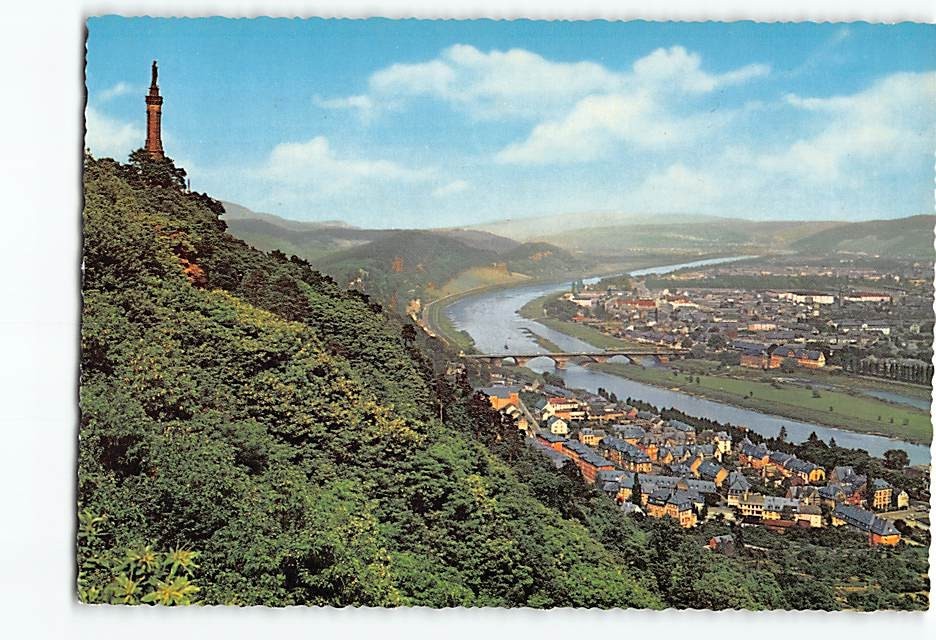Postcard Mariensäule und Mosel Trier Germany