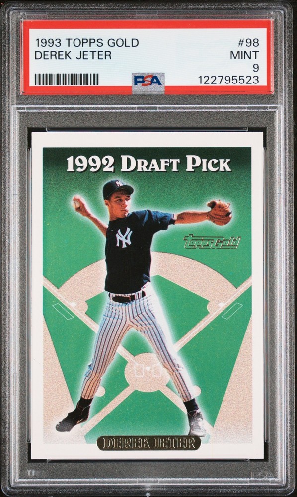 Derek Jeter 1992 Topps Gold #98 RC PSA 9 | Rookie Card | HOF Yankees Icon