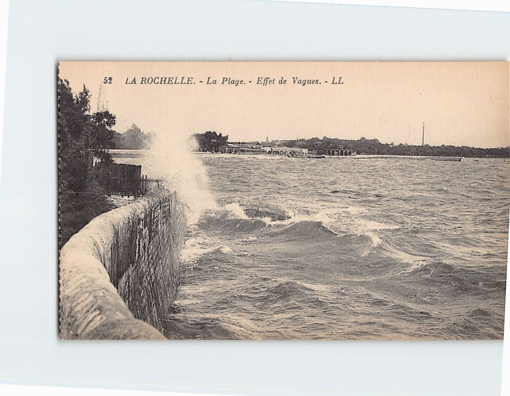 Postcard Beach Scene La Rochelle France