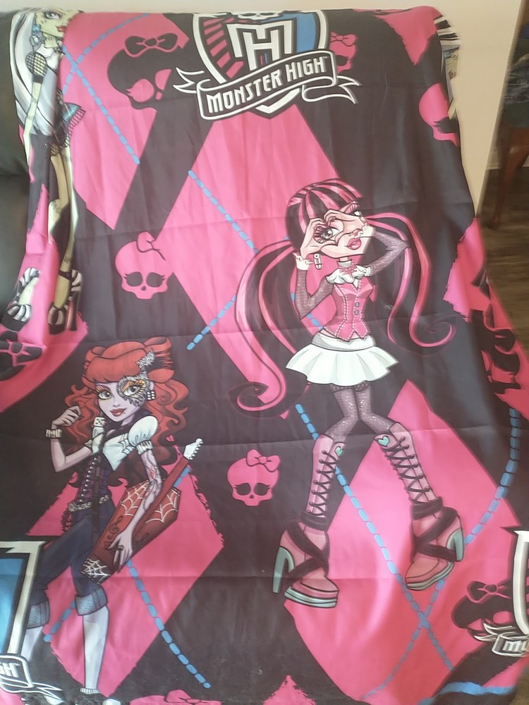 Monster High Vintage Curtain Panels Set Of 2 Pieces MH Mattel