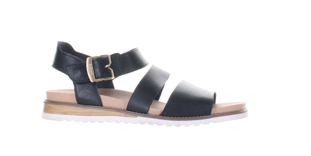Dr. Scholl's Womens Island Black Ankle Strap Sandals Size 7.5 (7815941)