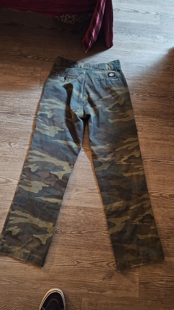 Dickes Camo Pants 32x32 Relaxed Fit Men's Workwear