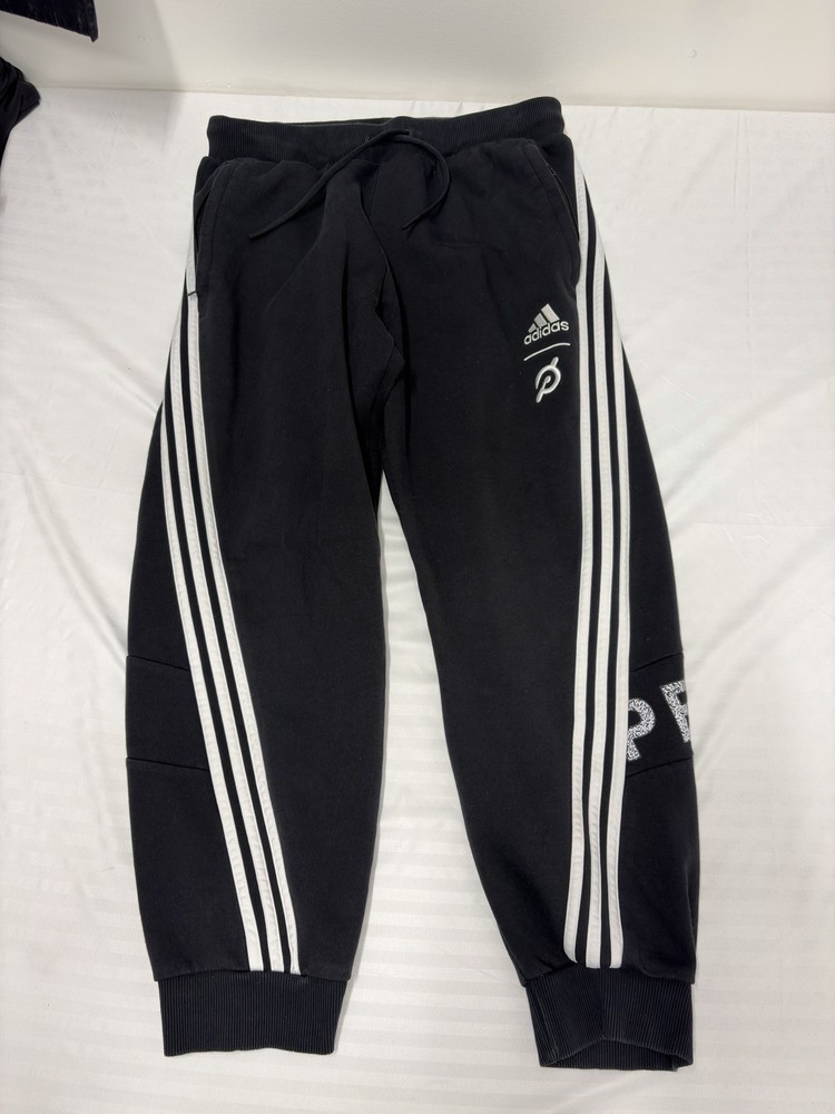 Adidas Peloton Jogger Men Large L Black White Pants Baggy Track Sweatpants Spell