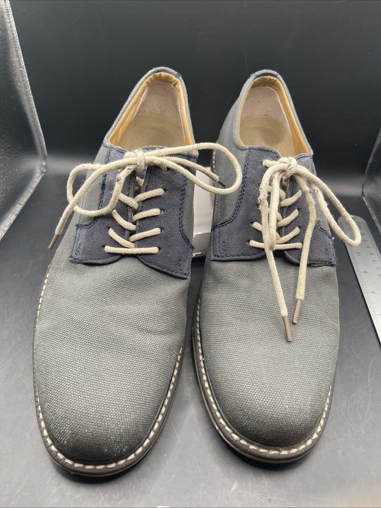 G.H. BASS & CO. Pasadena saddle Men's Blue On Grey size 10.5 Shoes.