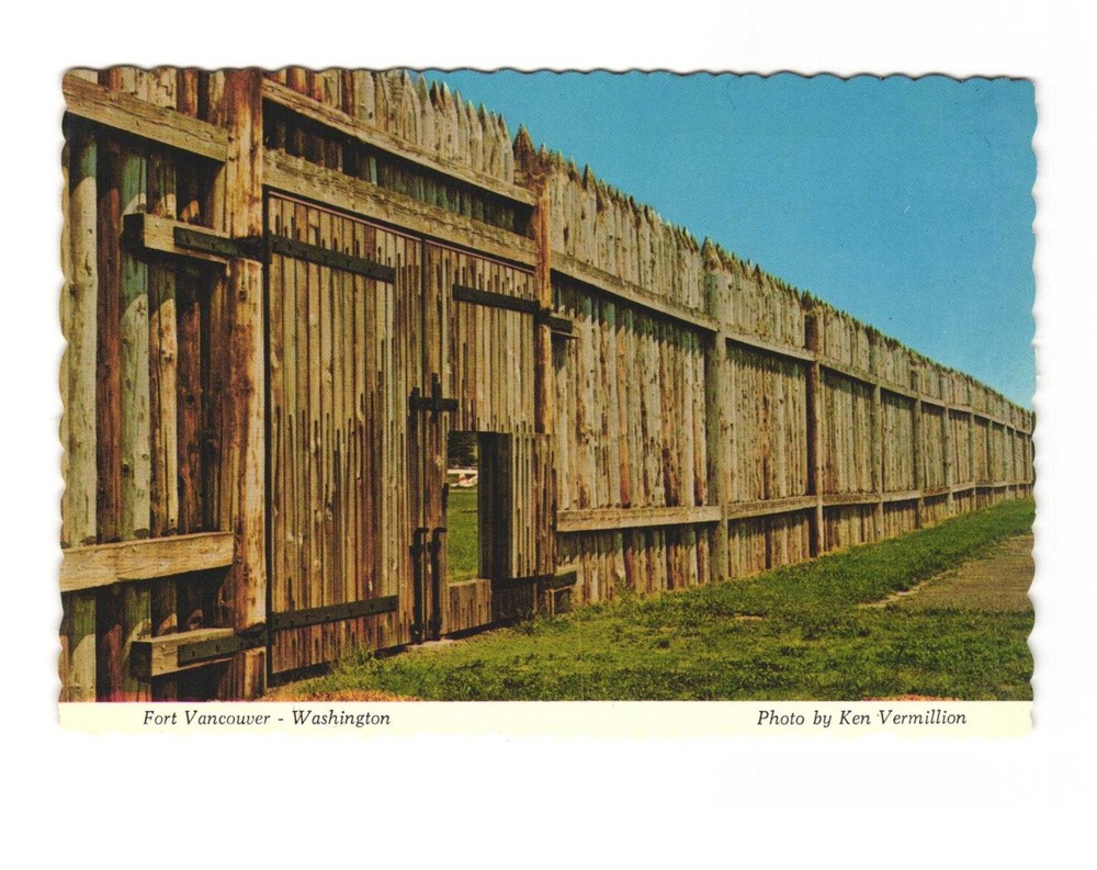 Fort Vancouver National Historic Site Vancouver WA vintage postcard unposted