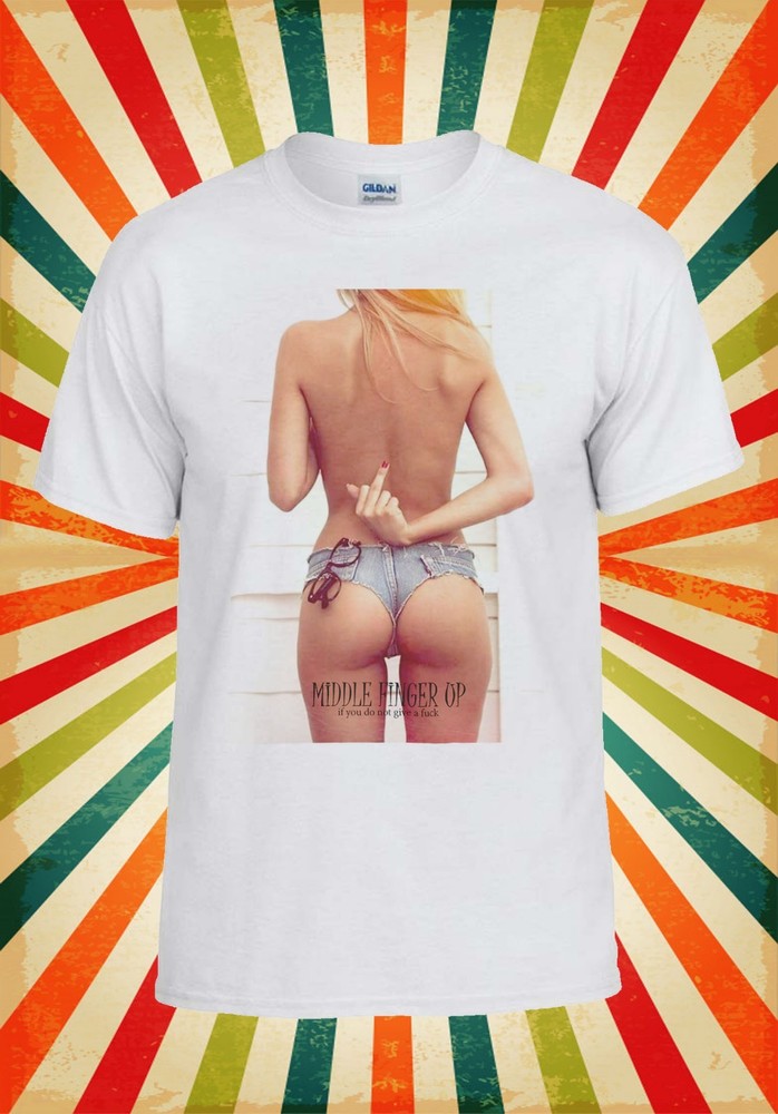 Sexy Attitude Middle Finger Girl Men Women Vest Tank Top Unisex T Shirt