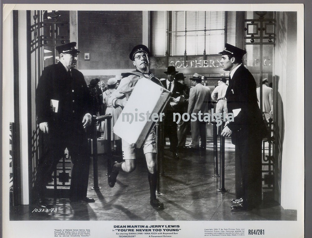 Vintage photo 1955 Jerry Lewis You're Never Too Young #73 R'64