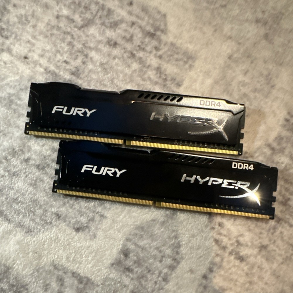 (Pickup only) HyperX FURY DDR4 2400mhz DIMM 8GB x2 RAM Modules
