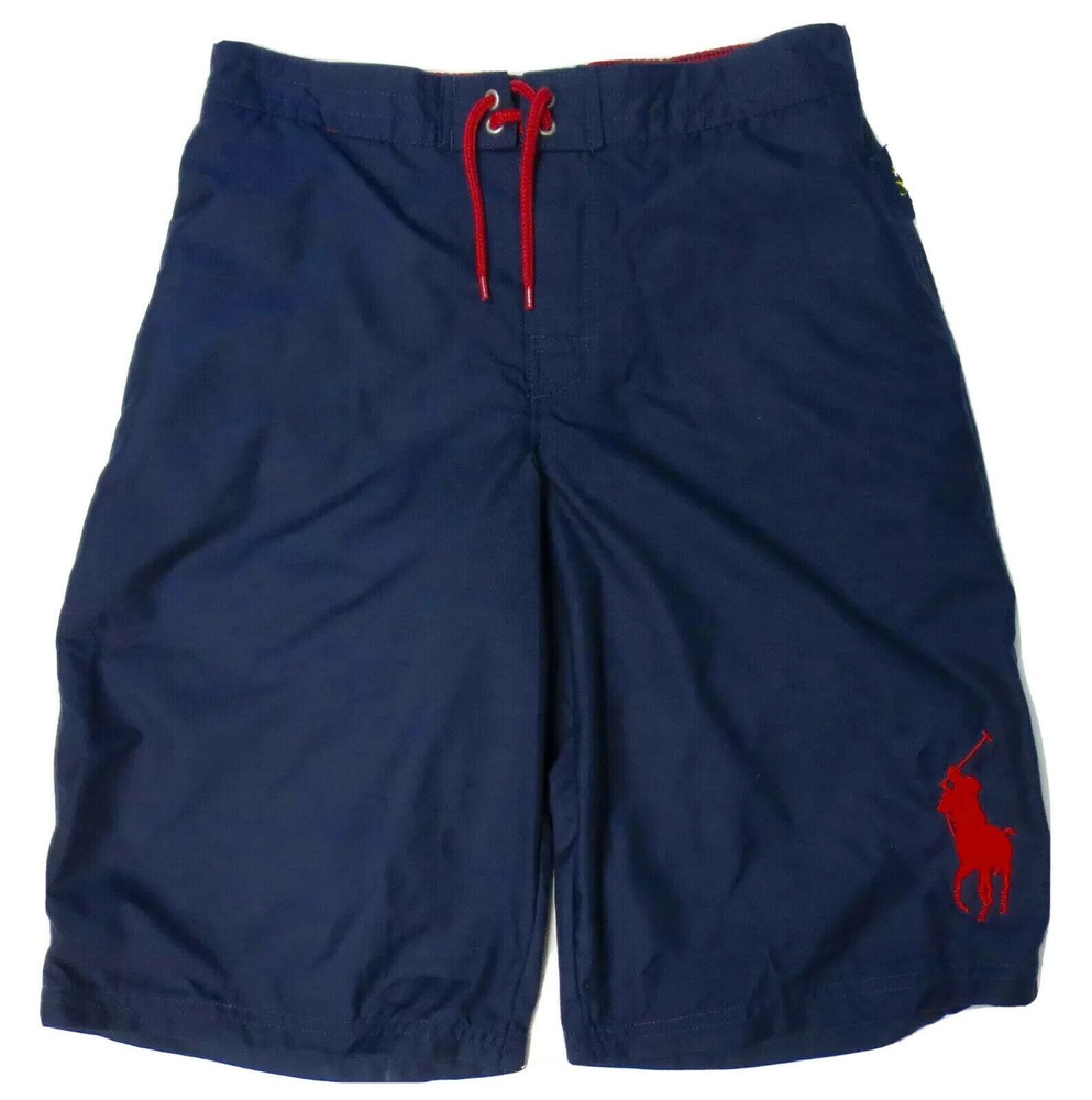 Polo Ralph Lauren Boys Swim Trunks Little Kids Size 6 Big Pony Navy Blue