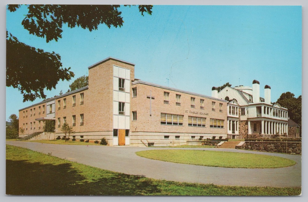State View~St Charles Seminary Flagg Place Staten Island NY~Vintage Postcard