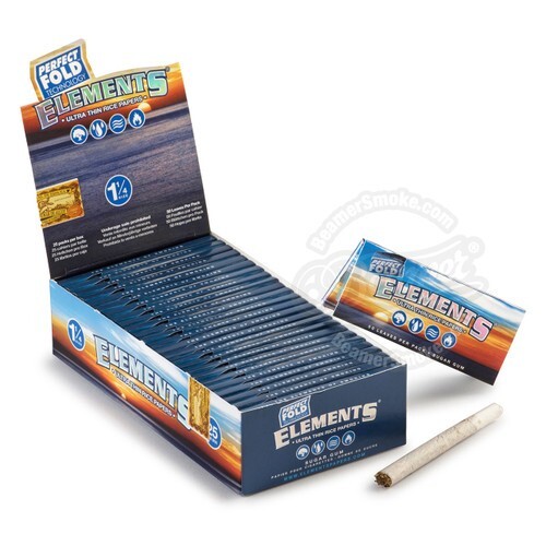 ELEMENTS ULTRA RICE PAPER PERFECT FOLD 1 1/4-25pks per display